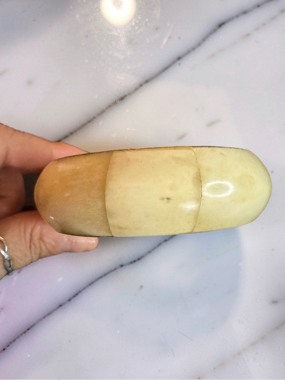 Brass Lined Natural Horn Bangle